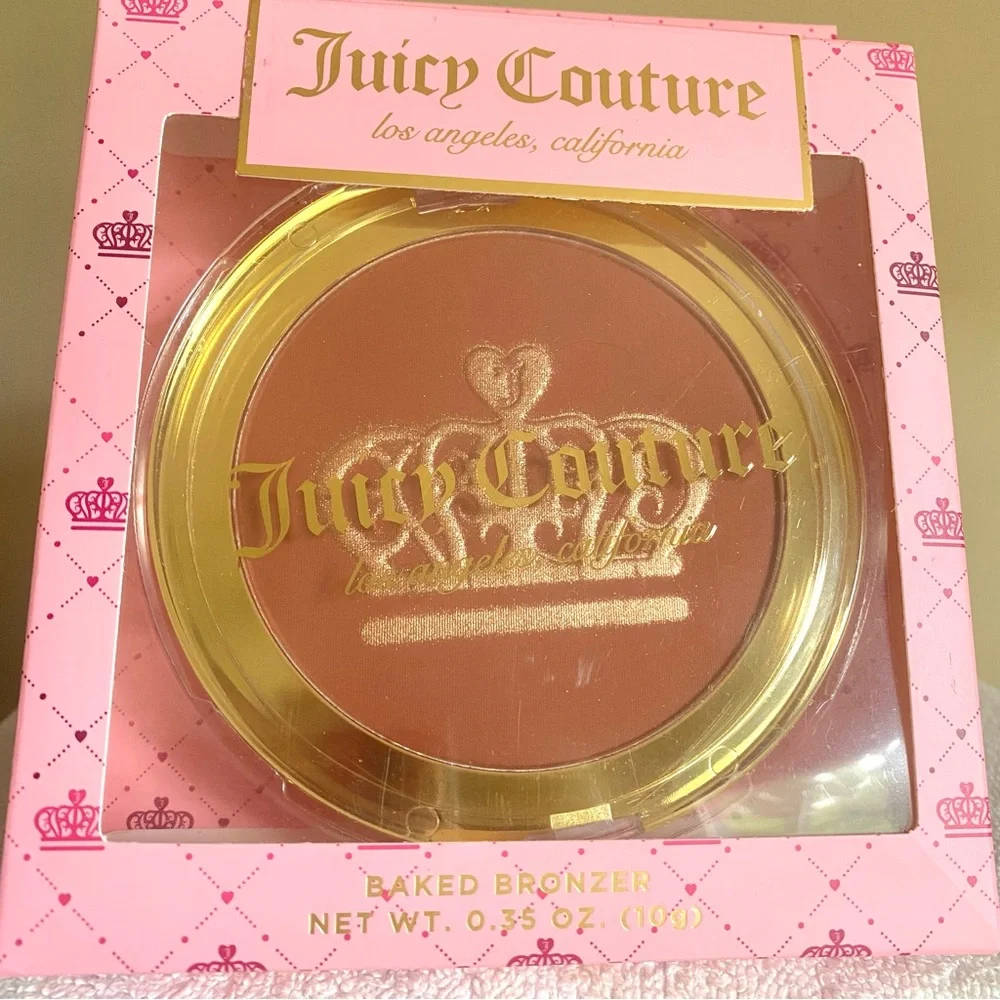 🎅🏻 SALE Juicy Couture Baked Bronzer - color Cocoa Glow extra large compact  new